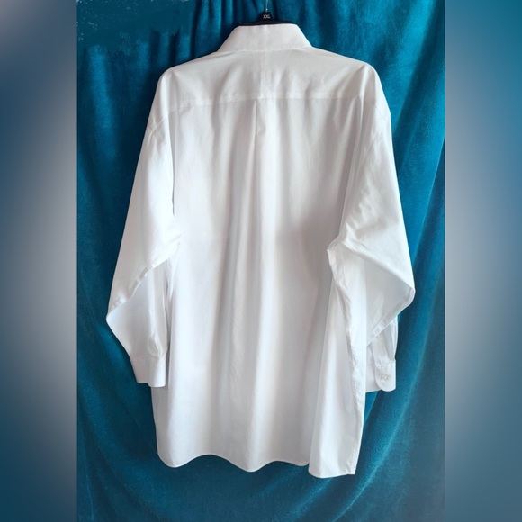 Jos. A. Bank Traveler Traditional fit Crisp White Cotton Dress Shirt Size 18-33 - Picture 9 of 14